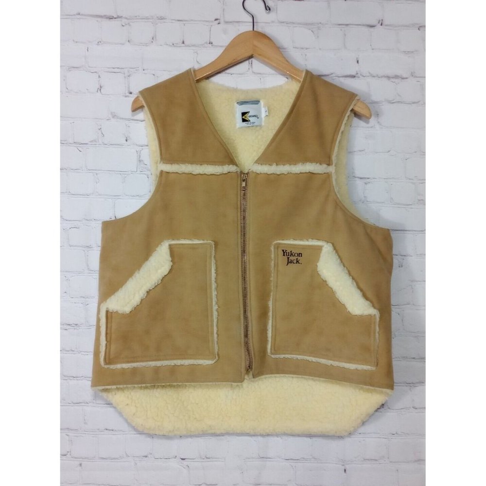 Vintage K Brand Yukon Jack Winter Vest Jacket Men's Size Large Made in USA EUC